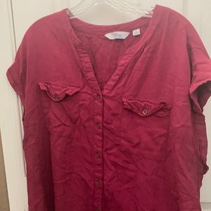 FINAL MARKDOWN Ladies indigo blouse 2x